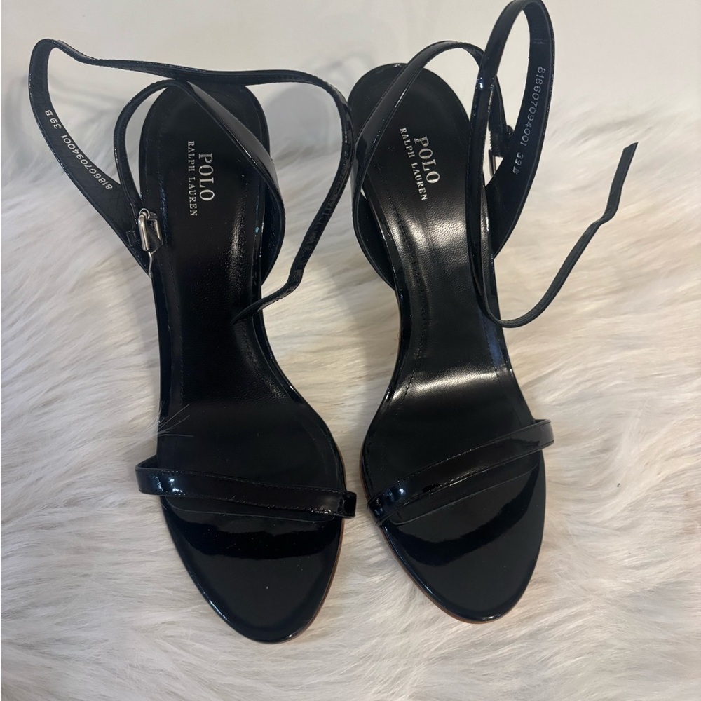 Polo by Ralph Lauren Black Strappy Heels